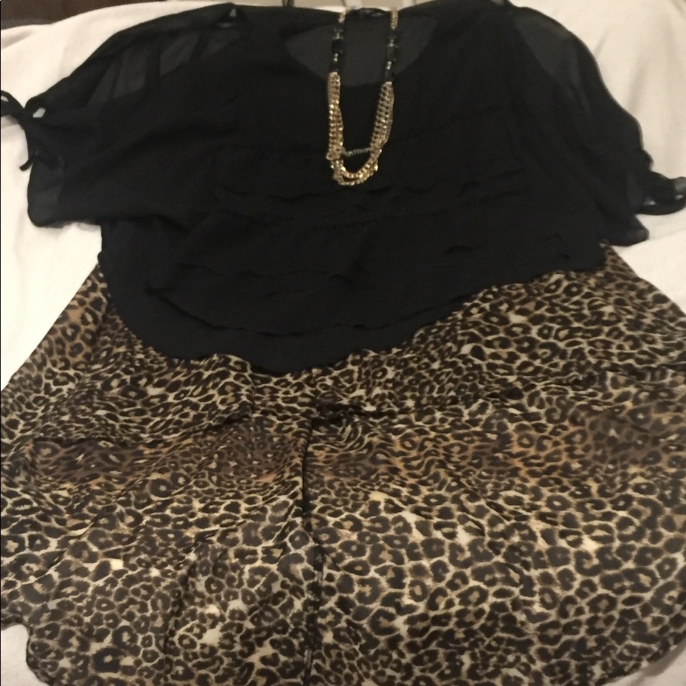 Black Tied Sleeve Shirt
